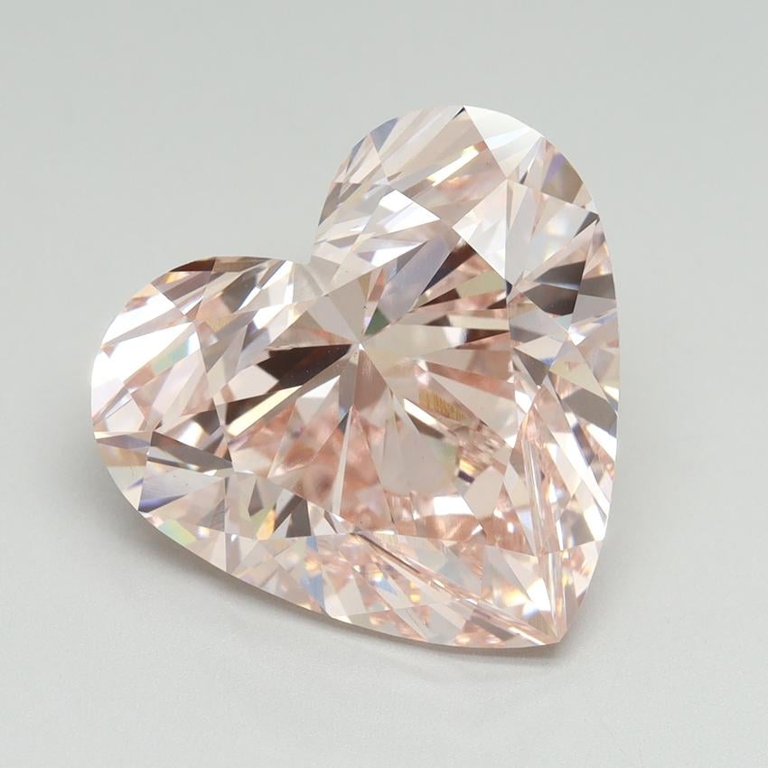 9.30 Ct. Fancy Intense Pink Heart Lab Grown Diamond