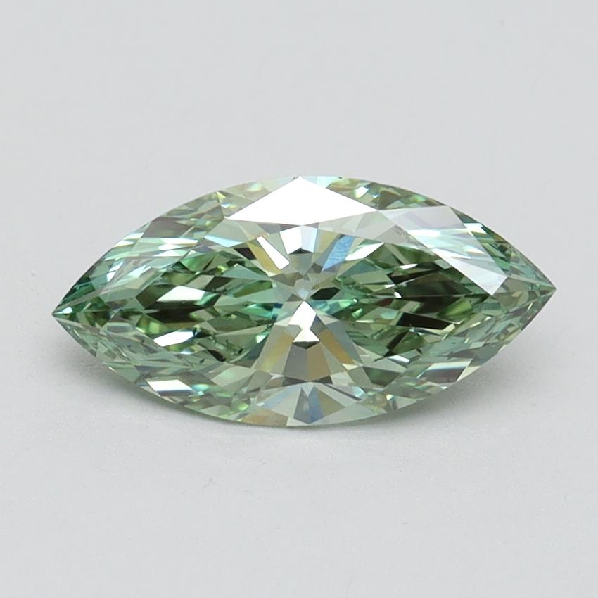 1.12 Ct. Fancy Intense Green Marquise Lab Grown Diamond