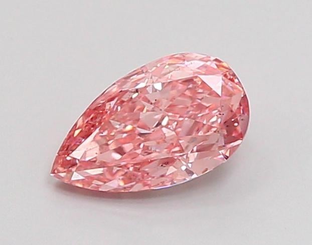 0.70 Ct. Fancy Vivid Pink Pear Lab Grown Diamond