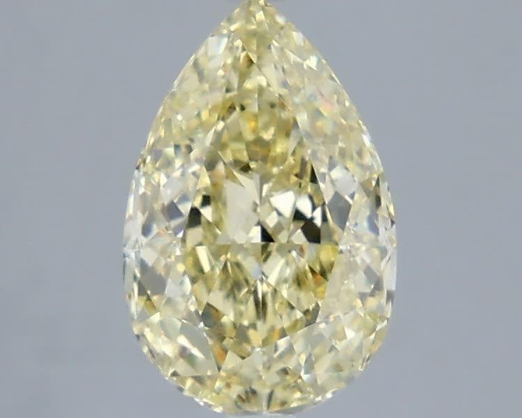 2.10 Ct. Fancy  Yellow Pear Lab Grown Diamond