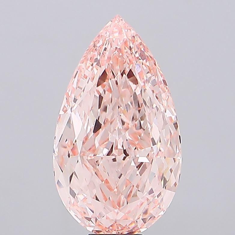 18.62 Ct. Fancy Vivid  Pink Pear Lab Grown Diamond