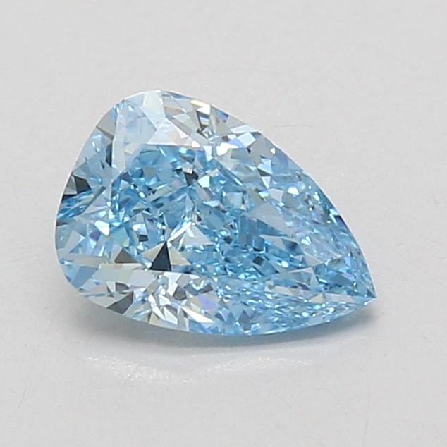 1.06 Ct. Fancy Vivid Blue Pear Lab Grown Diamond