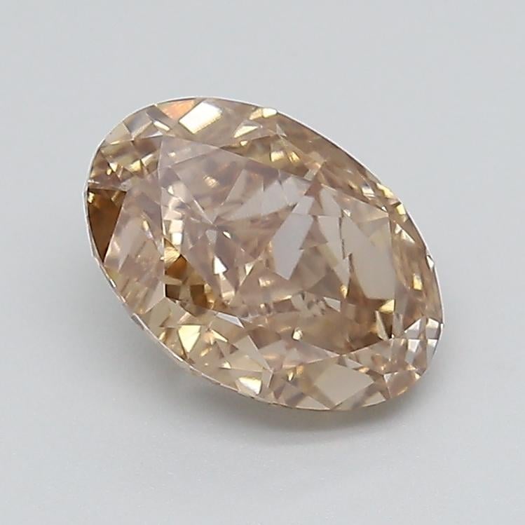 2.00 Ct. Light  Brown Oval Lab Grown Diamond