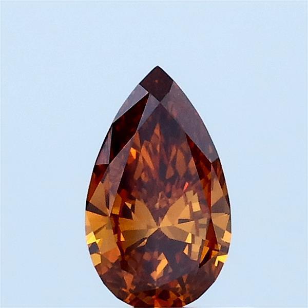 0.39 Ct. Fancy Deep Orange Pear Lab Grown Diamond