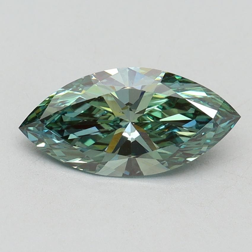 1.00 Ct. Fancy Vivid Green Marquise Lab Grown Diamond