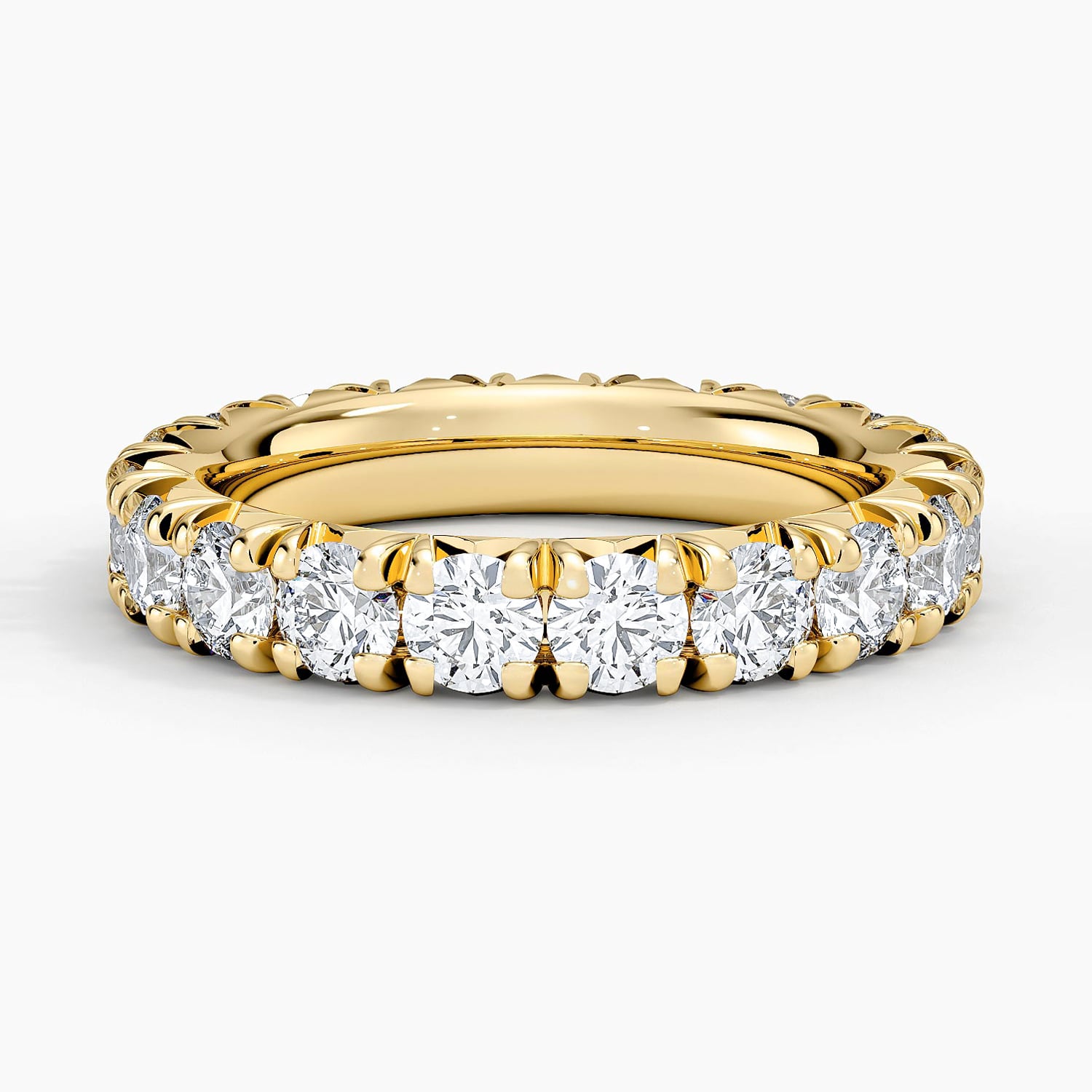 Rose gold diamond engagement ring with surprise diamond details