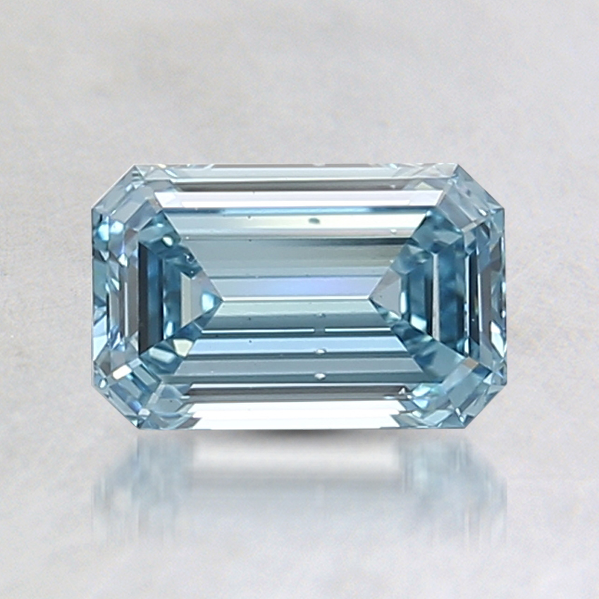 1.02 Ct. Fancy Intense Blue Emerald Lab Grown Diamond