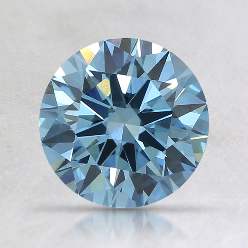 1.22 Ct. Fancy Blue Round Lab Created Diamond