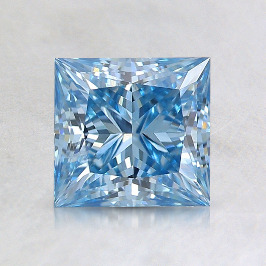 1.24 Ct. Fancy Intense Blue Princess Lab Grown Diamond