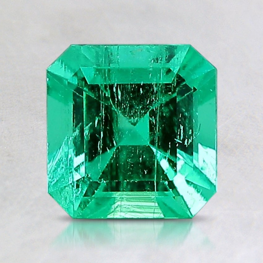 6.6x6.5mm Asscher Colombian Emerald