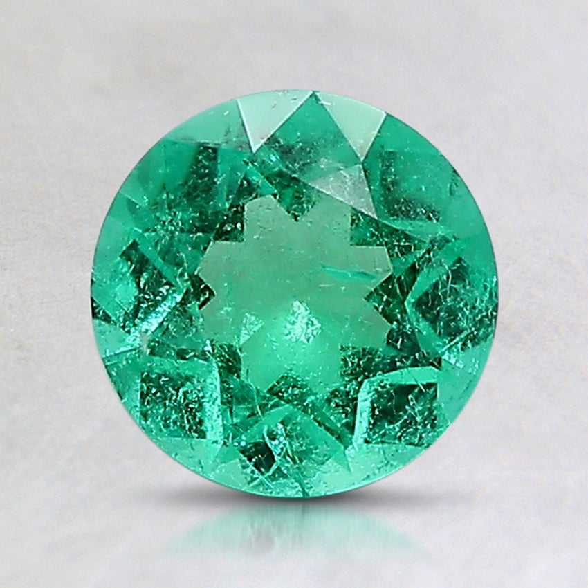 7mm Round Colombian Emerald