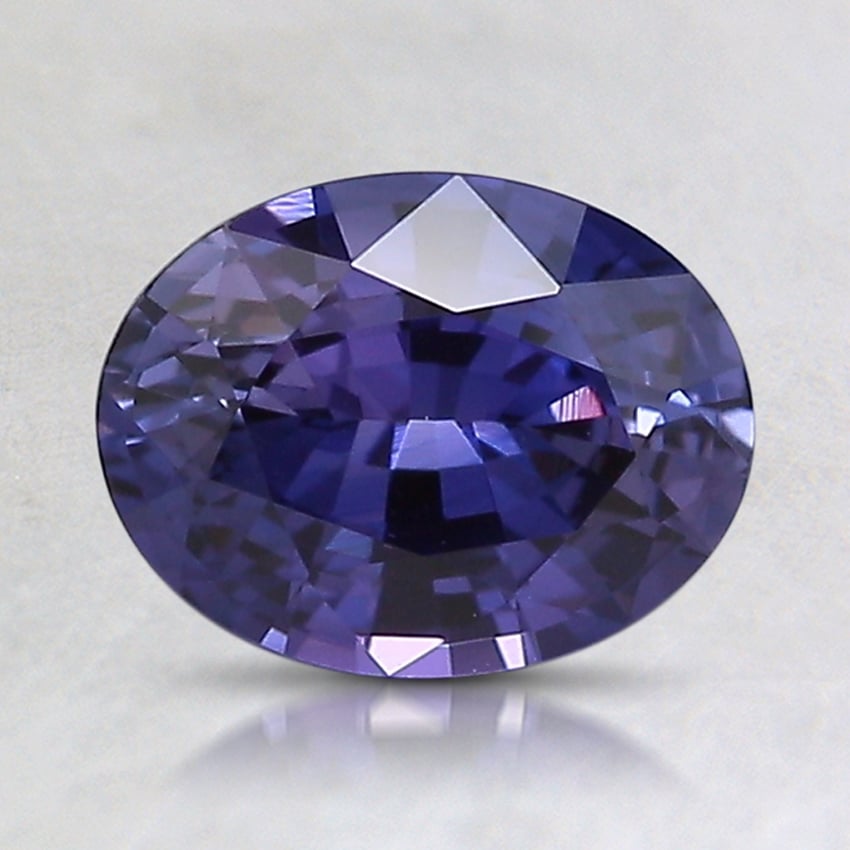 7.9x6mm Violet Oval Sapphire