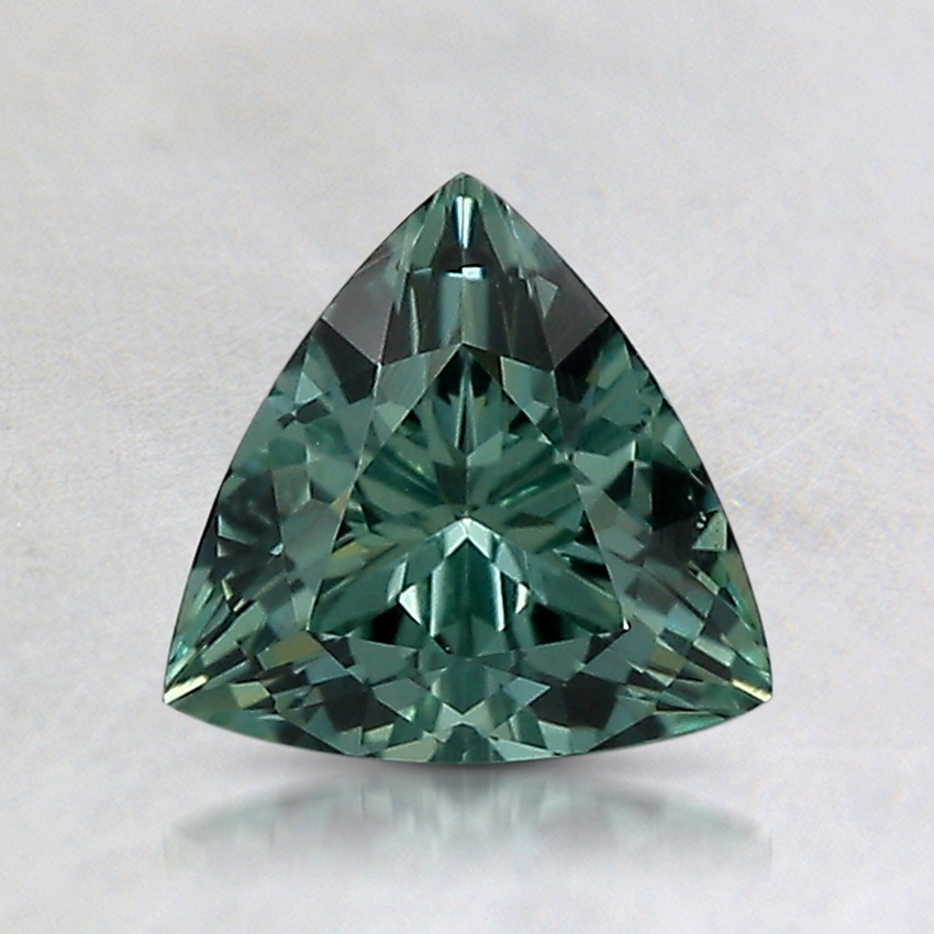 6.6mm Unheated Teal Trillion Montana Sapphire