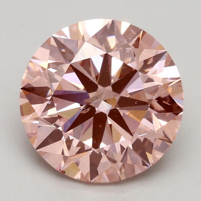 3.01 Ct. Fancy Intense Pink Round Lab Grown Diamond