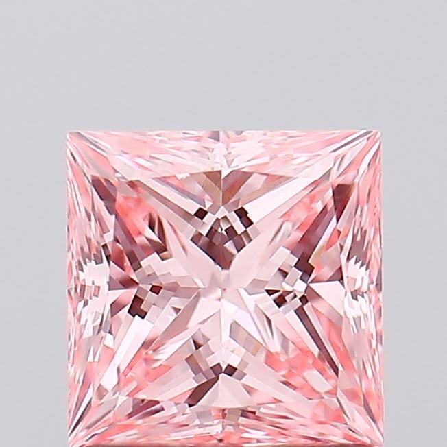 1.06 Ct. Fancy Vivid Pink Princess Lab Grown Diamond