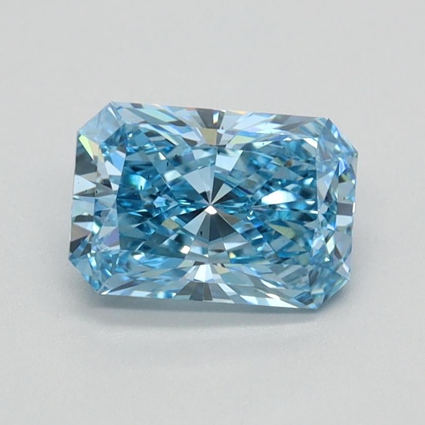 0.96 Ct. Fancy Vivid Blue Radiant Lab Grown Diamond