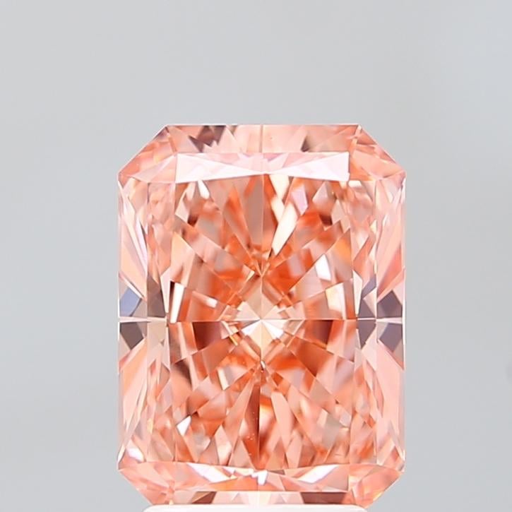 2.90 Ct. Fancy Vivid Pink Radiant Lab Grown Diamond