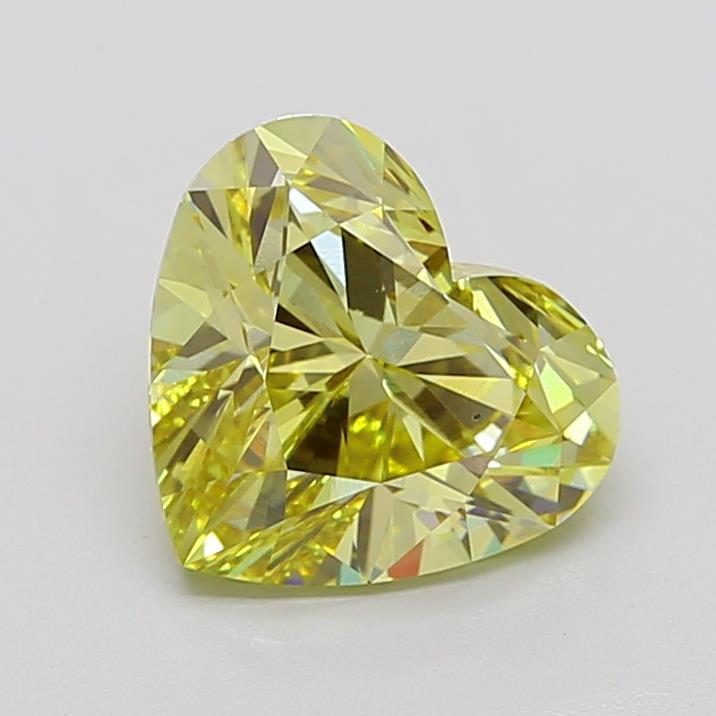 4.01 Ct. Fancy Intense Yellow Heart Lab Grown Diamond