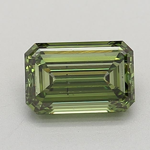 1.5 Ct. Fancy Vivid  Green Emerald Lab Grown Diamond
