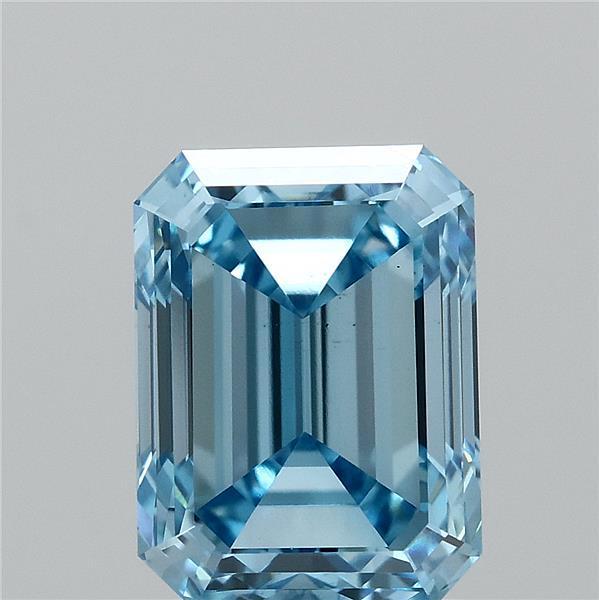 2.00 Ct. Fancy Vivid Blue Emerald Lab Grown Diamond