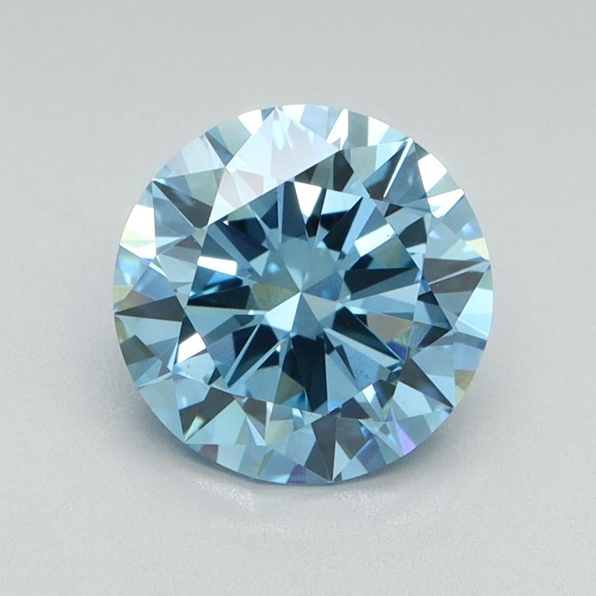 1.96 Ct. Fancy Vivid Blue Round Lab Grown Diamond
