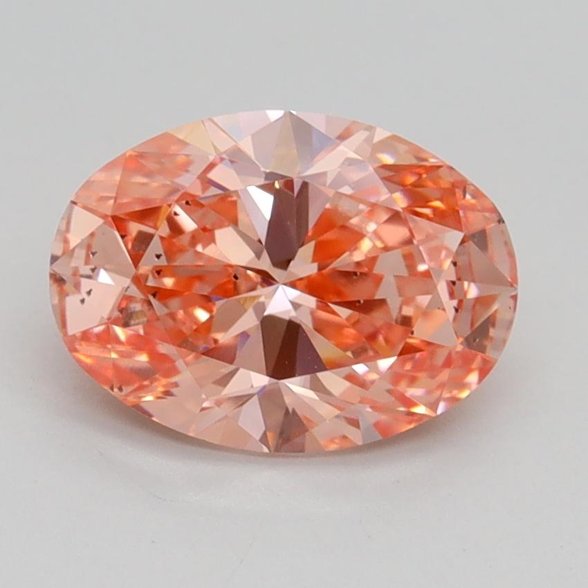 1.74 Ct. Fancy Vivid Pink Oval Lab Grown Diamond