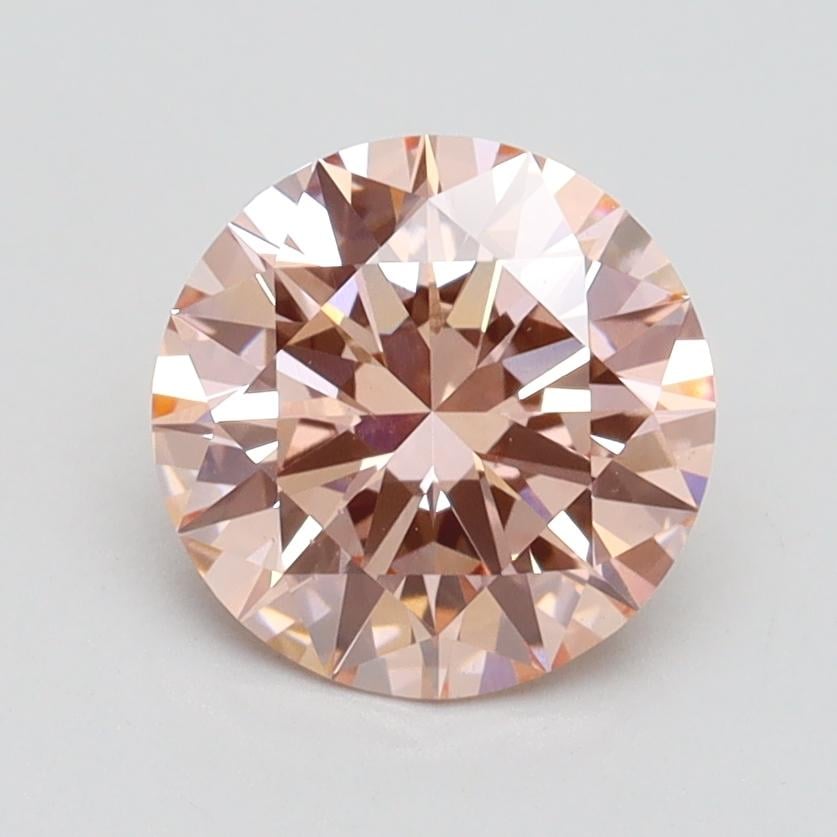 1.52 Ct. Fancy Intense Pink Round Lab Grown Diamond