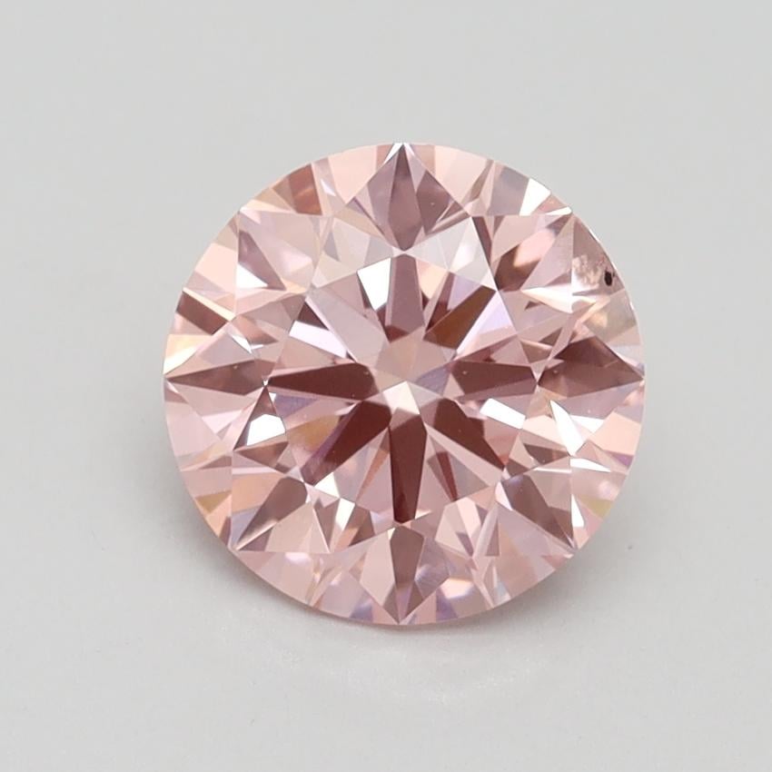 1.59 Ct. Fancy Intense Pink Round Lab Grown Diamond