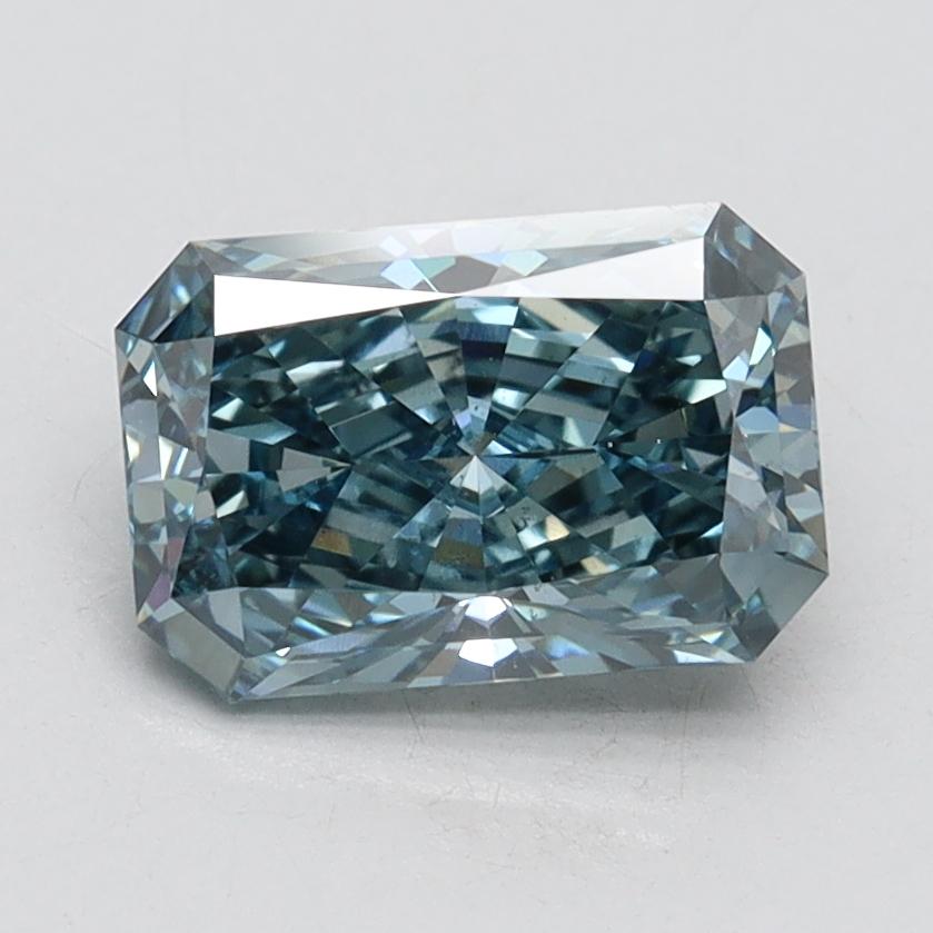 1.56 Ct. Fancy Vivid Blue Radiant Lab Grown Diamond