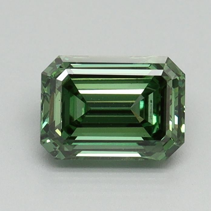0.93 Ct. Fancy Vivid Pacific Green Emerald Lab Grown Diamond