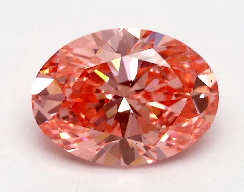 1.79 Ct. Fancy Vivid Pink Oval Lab Grown Diamond