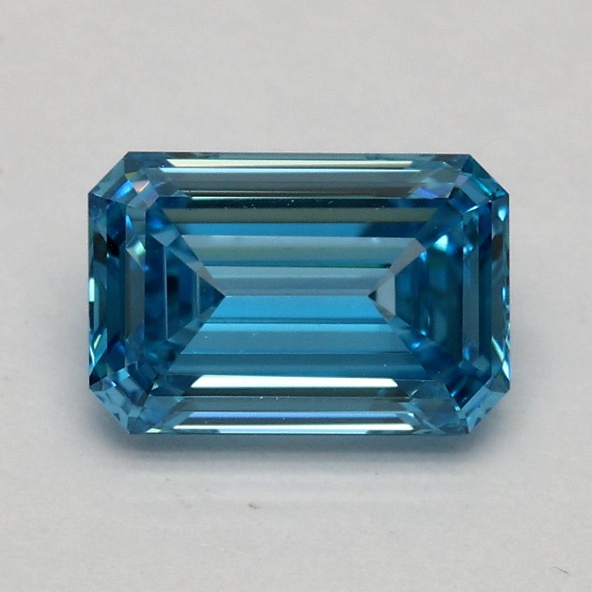 1.08 Ct. Fancy Vivid Blue Emerald Lab Grown Diamond