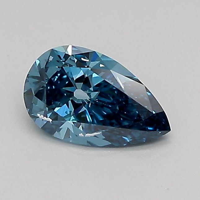 0.51 Ct. Fancy Vivid Blue Pear Lab Grown Diamond