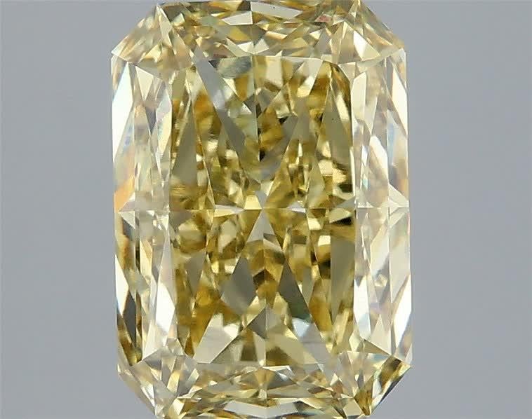 3.07 Ct. Fancy Yellow Radiant Lab Grown Diamond