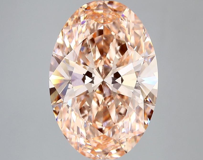 6.10 Ct. Fancy Intense Pink Oval Lab Grown Diamond