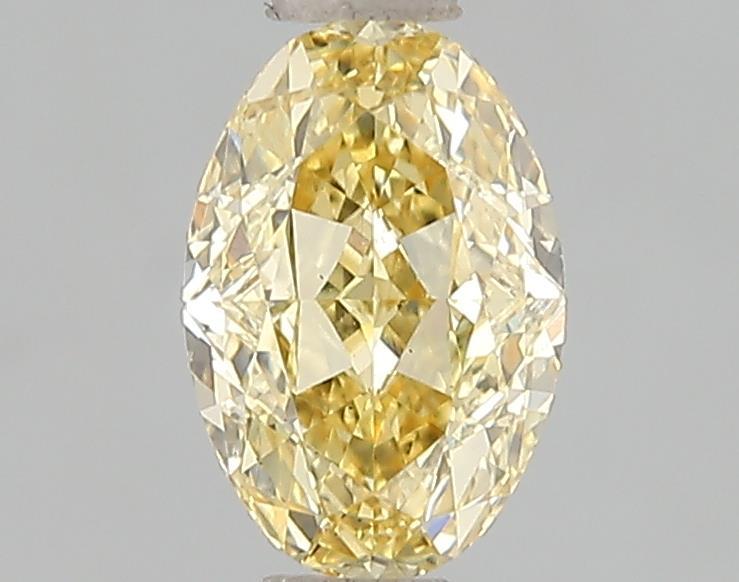 1.10 Ct. Fancy Vivid Yellow Oval Lab Grown Diamond
