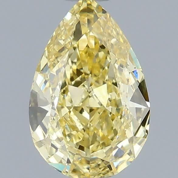1.08 Ct. Fancy Intense Yellow Pear Lab Grown Diamond