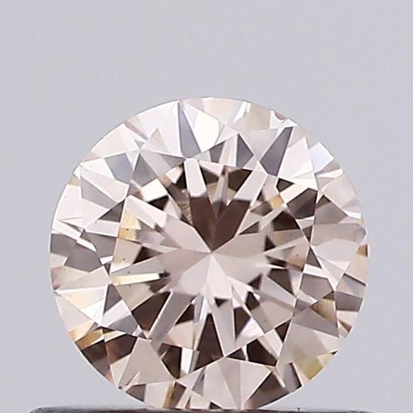 0.55 Ct. Light Brownish Pink Round Lab Grown Diamond