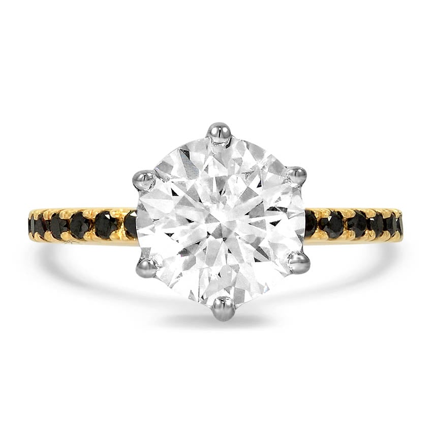 Custom Black Pavé Diamond Ring