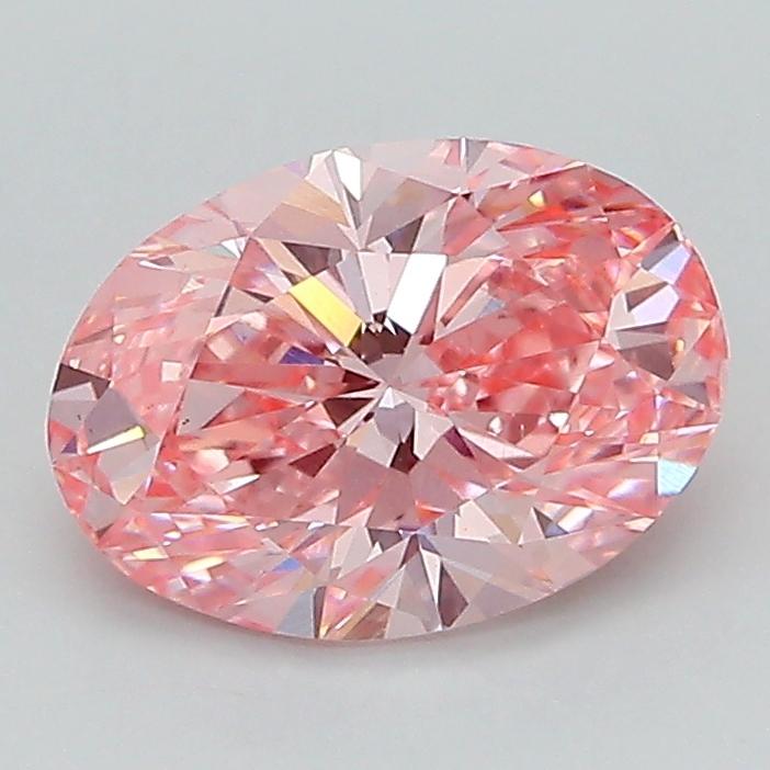 1.51 Ct. Fancy Vivid Pink Oval Lab Grown Diamond