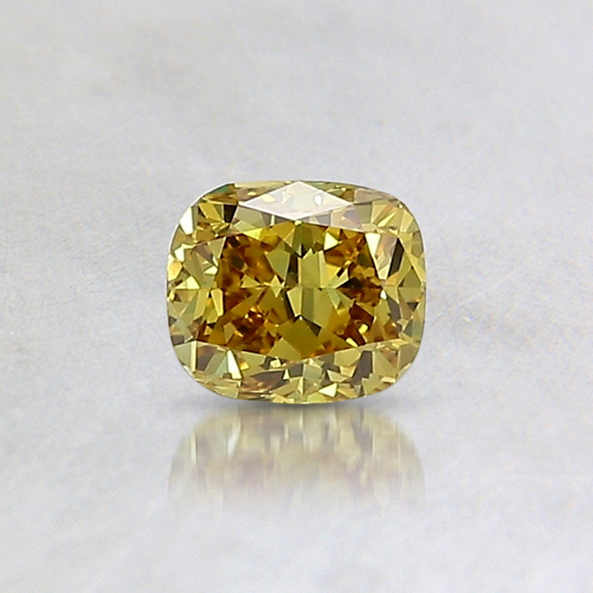 0.44 Ct. Fancy Deep Brownish Yellow Cushion Diamond