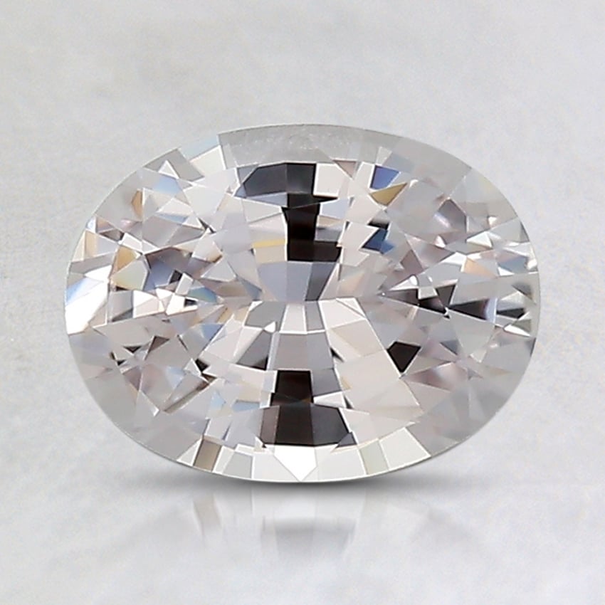 8x6.1mm Unheated Peach Oval Sapphire