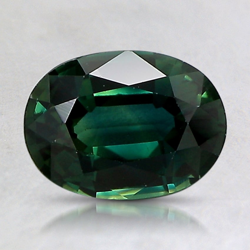 8.2x6.1mm Unheated Teal Oval Kenyan Sapphire