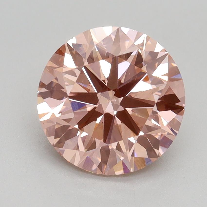 2.50 Ct. Fancy Intense Pink Round Lab Grown Diamond
