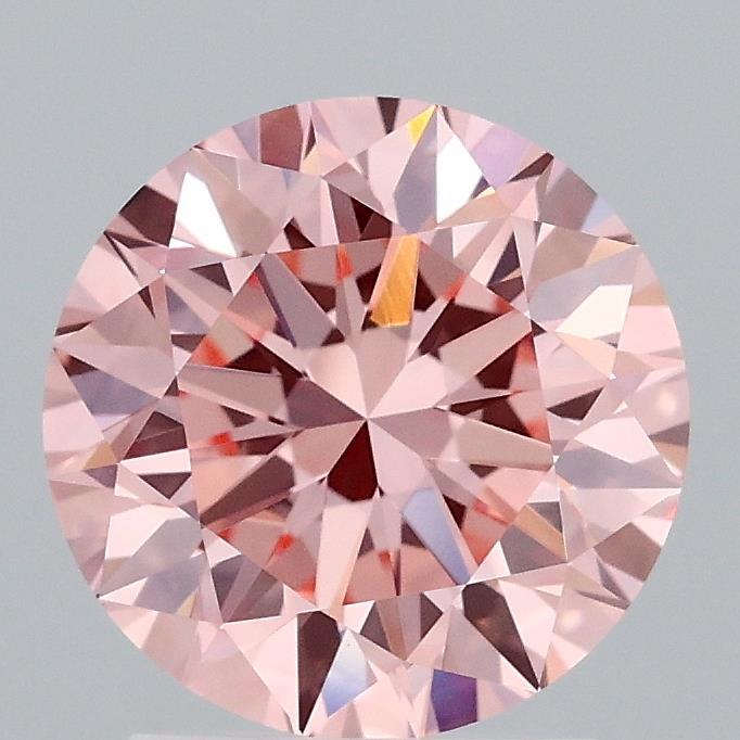 2.06 Ct. Fancy Vivid Pink Round Lab Grown Diamond