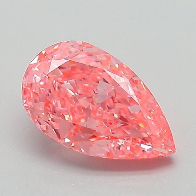 1.13 Ct. Fancy Vivid Pink Pear Lab Grown Diamond