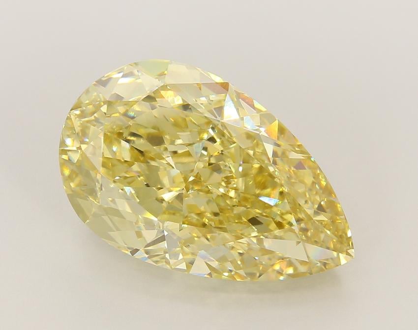 11.18 Ct. Fancy Vivid Pink Pear Lab Grown Diamond