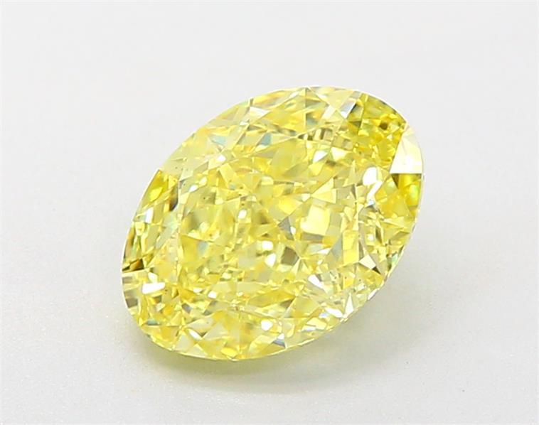 2.14 Ct. Fancy Intense Yellow Oval Lab Grown Diamond