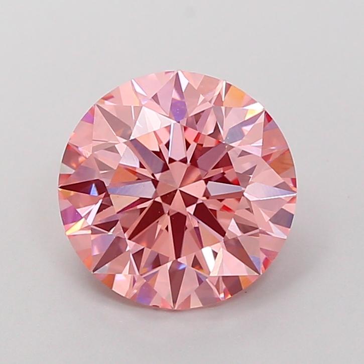 3.01 Ct. Fancy Vivid Pink Round Lab Grown Diamond