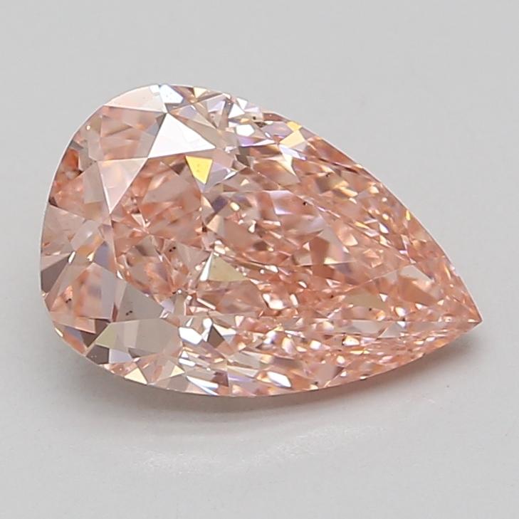 3.06 Ct. Fancy Vivid Pink Pear Lab Grown Diamond